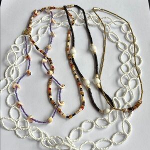 ✨Y2K bundle Colorful Beaded Necklace/Chokers 5pieces✨